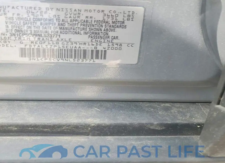 3N1CP5CV9NL523771# 13