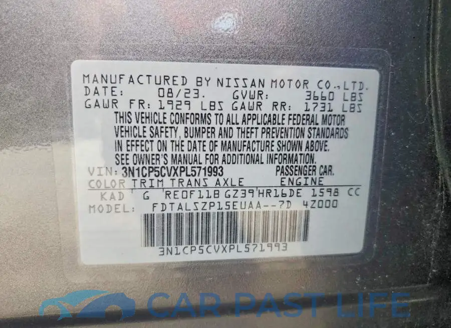 3N1CP5CVXPL571993# 13