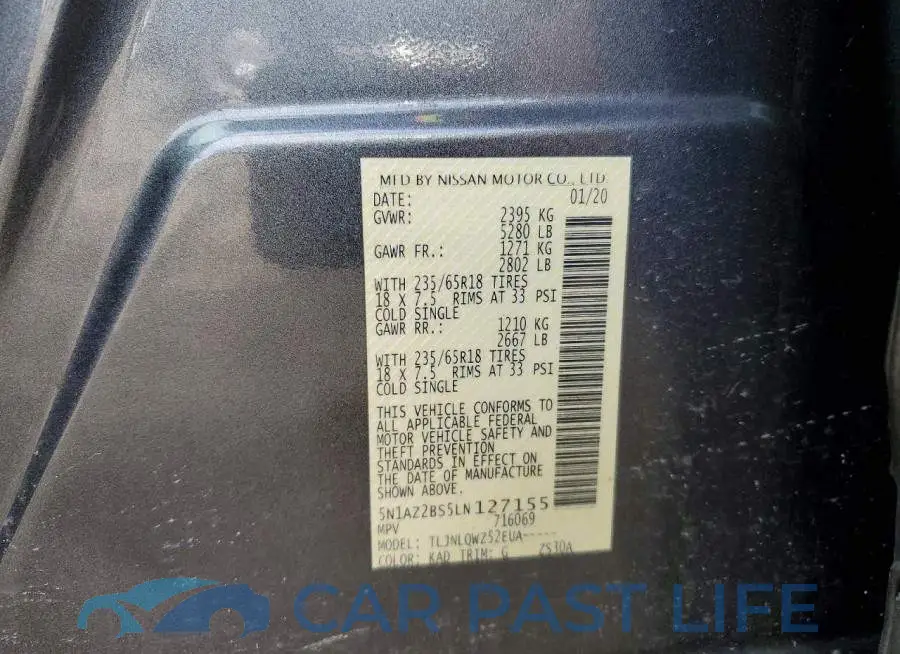 5N1AZ2BS5LN127155# 13