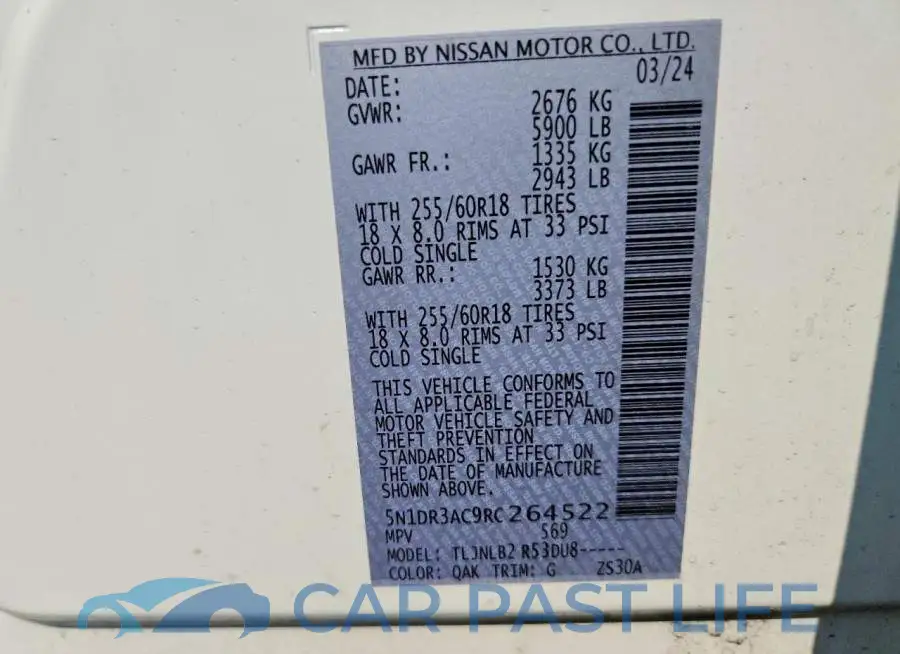 5N1DR3AC9RC264522# 14