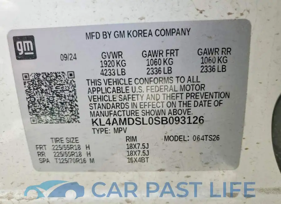 KL4AMDSL0SB093126# 13
