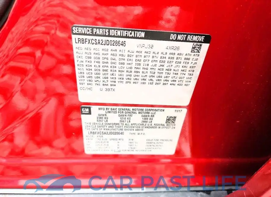 LRBFXCSA2JD028646# 13