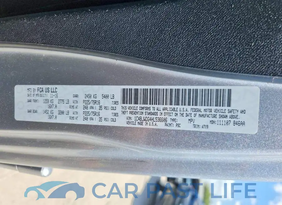 1C4BJWDG4HL536606# 12