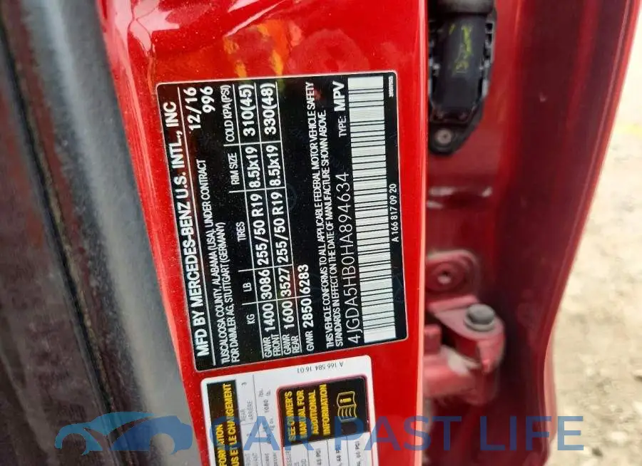 4JGDA5HB0HA894634# 12