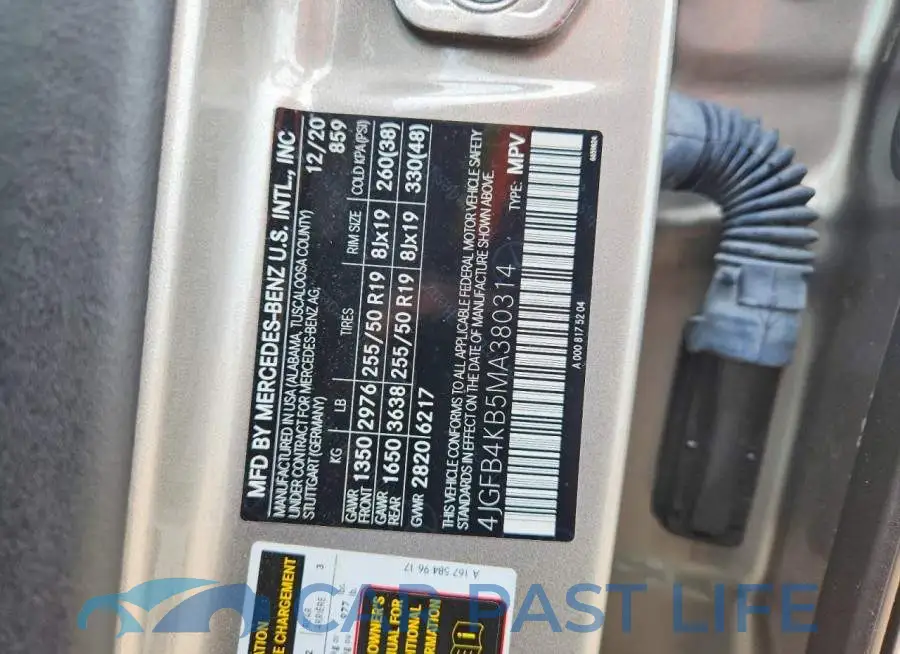 4JGFB4KB5MA380314# 13