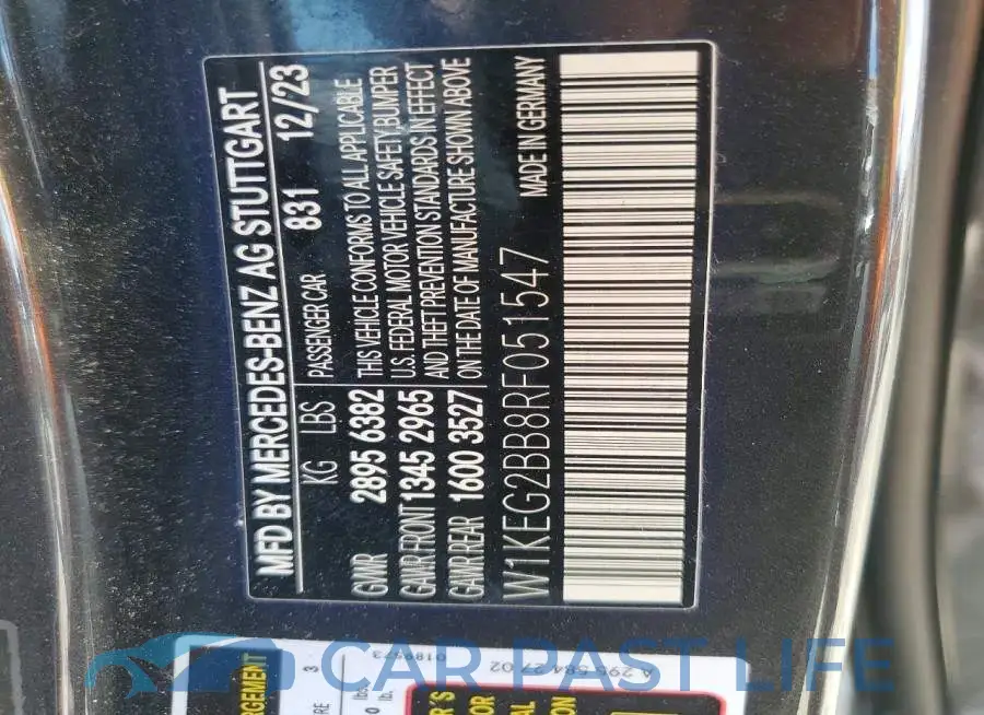 W1KEG2BB8RF051547# 12