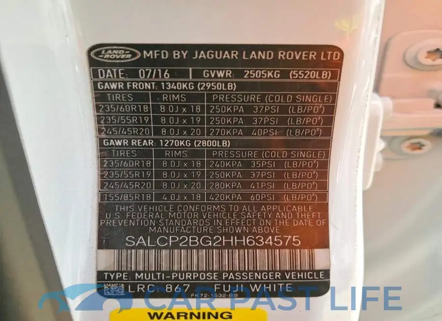 SALCP2BG2HH634575# 14