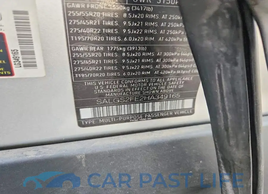 SALGS2FE2HA349165# 13