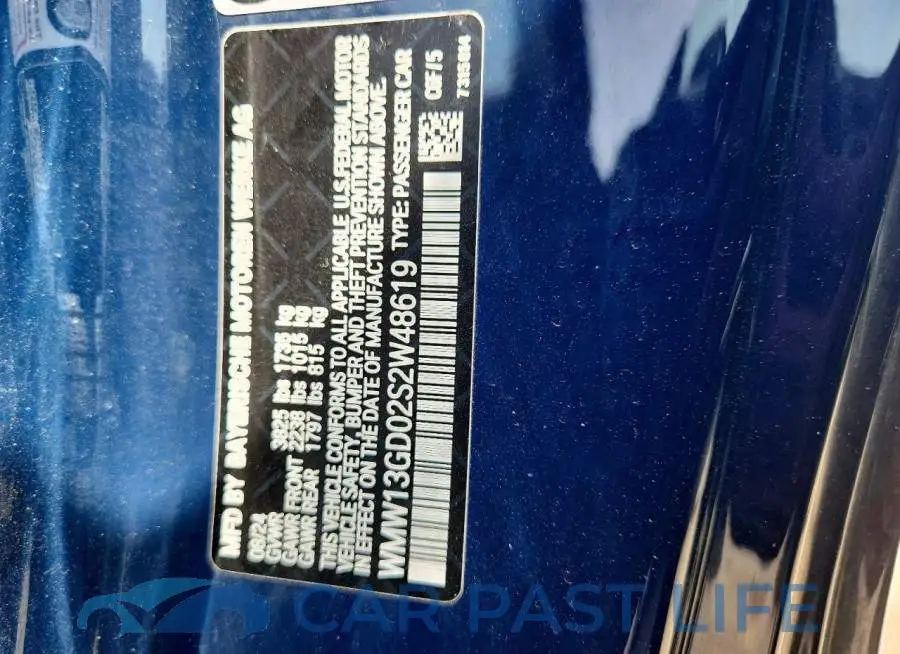 WMW13GD02S2W48619# 13