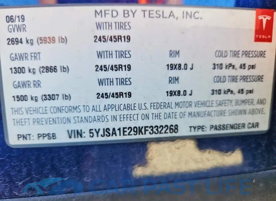 5YJSA1E29KF332268# 12