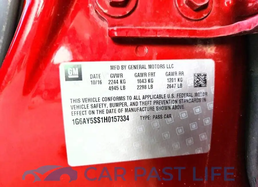 1G6AY5SS1H0157334# 12