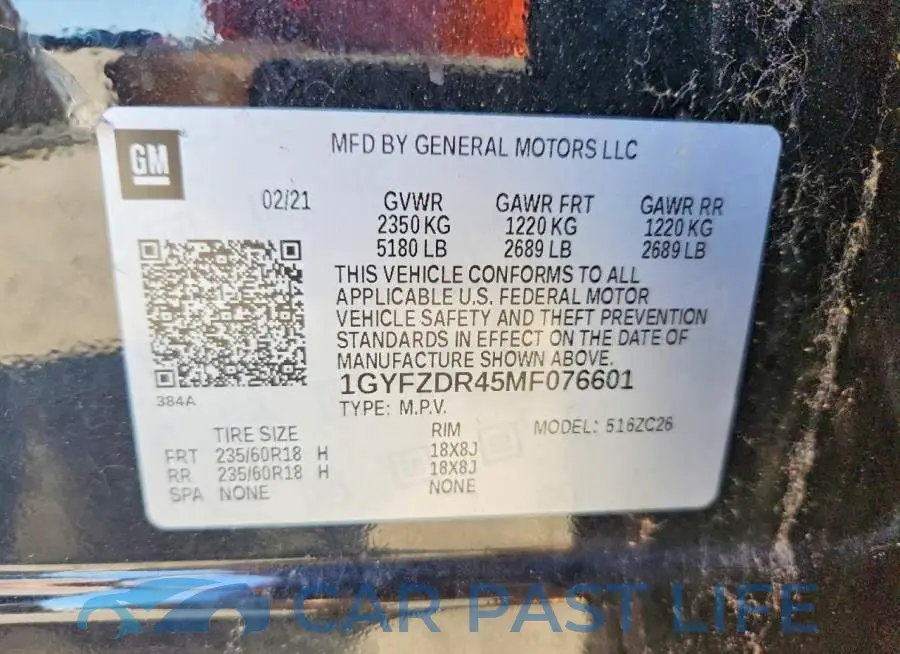 1GYFZDR45MF076601# 13