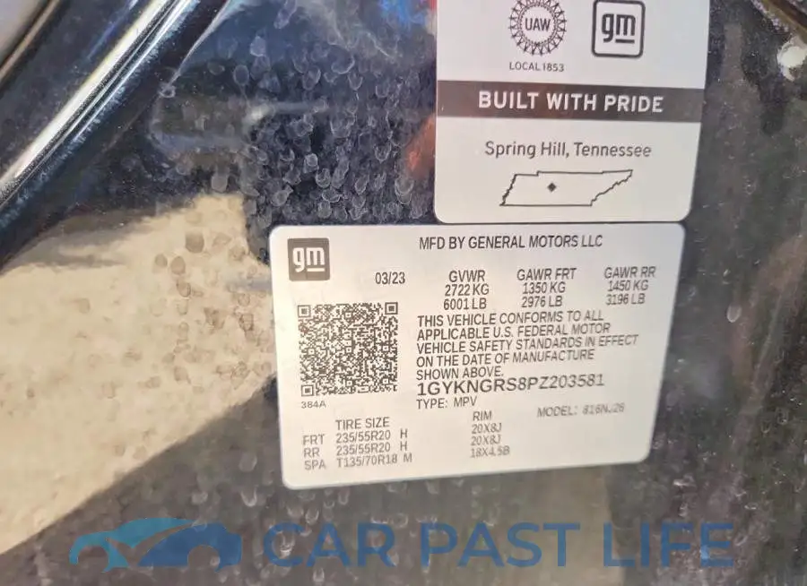 1GYKNGRS8PZ203581# 12