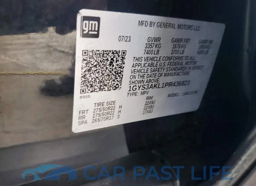 1GYS3AKL1PR436823# 12