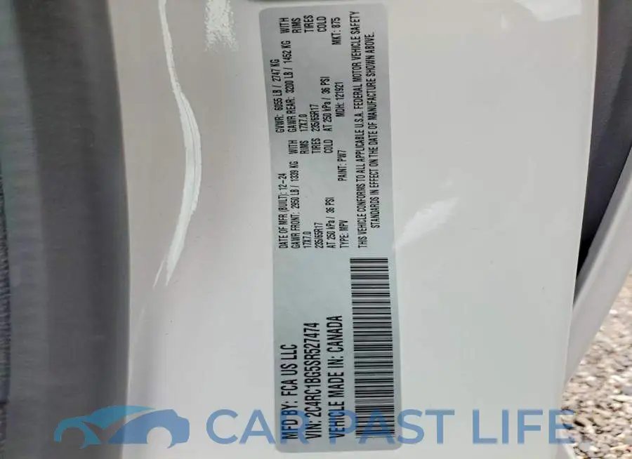 2C4RC1BG5SR527474# 13