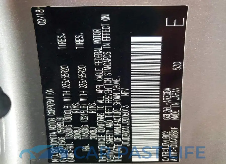 JTJDZKCA1J2006013# 13