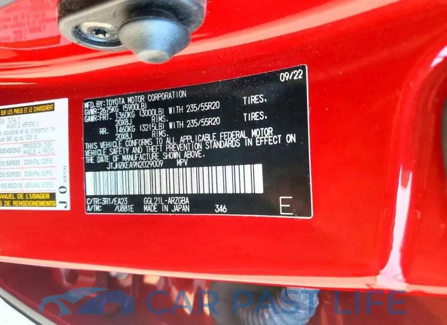 JTJHZKEA9N2029009# 14