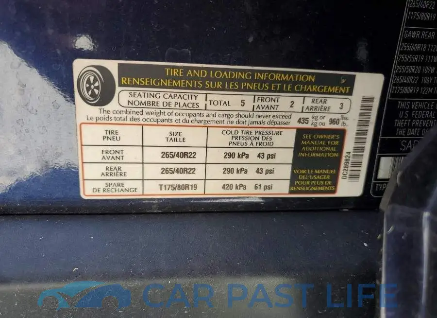 SADCM2FV8JA289824# 12