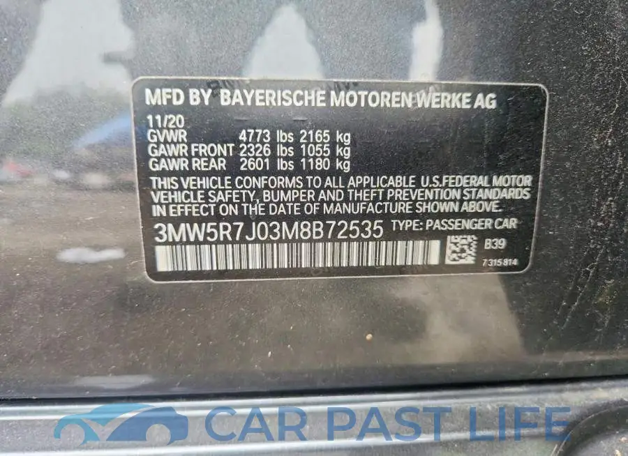 3MW5R7J03M8B72535# 12