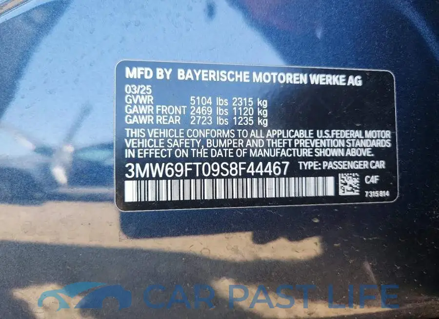 3MW69FT09S8F44467# 12