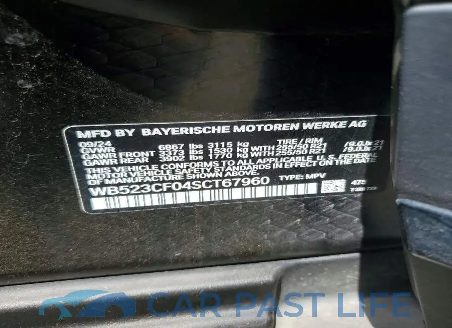 WB523CF04SCT67960# 13