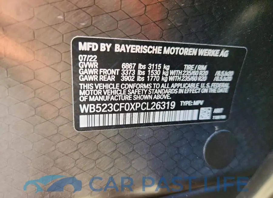 WB523CF0XPCL26319# 13