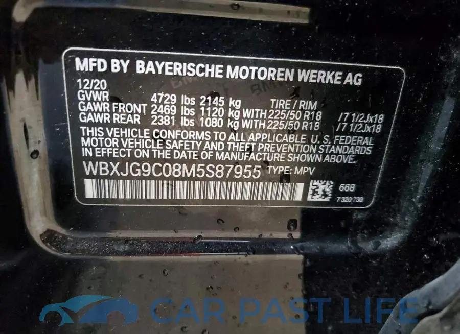 WBXJG9C08M5S87955# 13