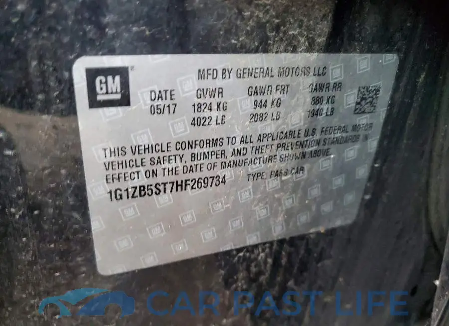 1G1ZB5ST7HF269734# 12