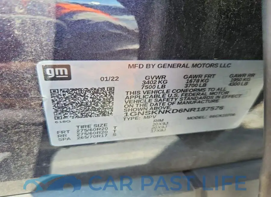 1GNSKNKD6NR187576# 13