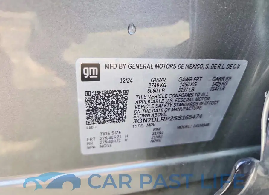 3GN7DLRP2SS165474# 13