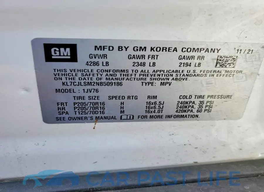 KL7CJLSM2NB509186# 13