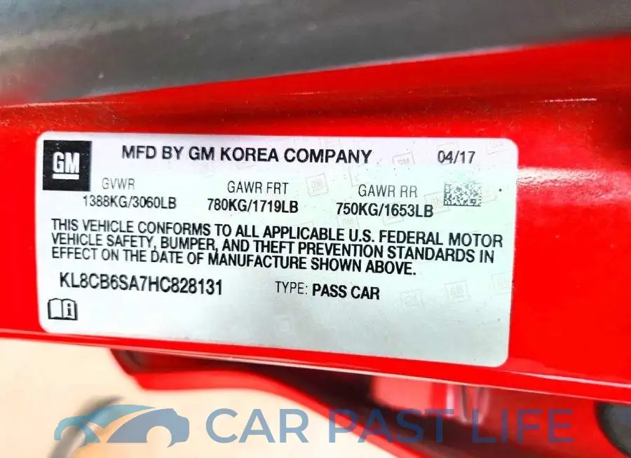 KL8CB6SA7HC828131# 12