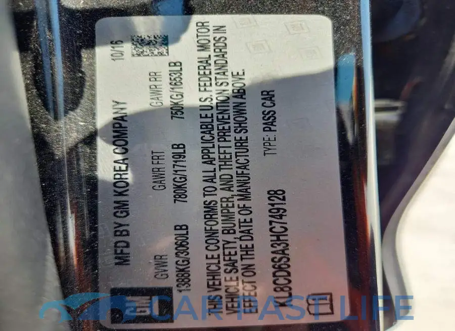 KL8CD6SA3HC749128# 12