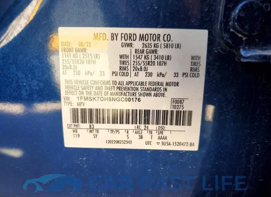 1FMSK7DH8NGC00176# 14