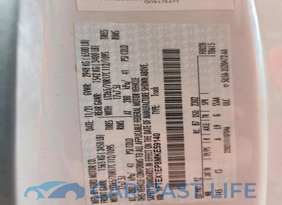 1FTEX1EP8MKE59140# 12