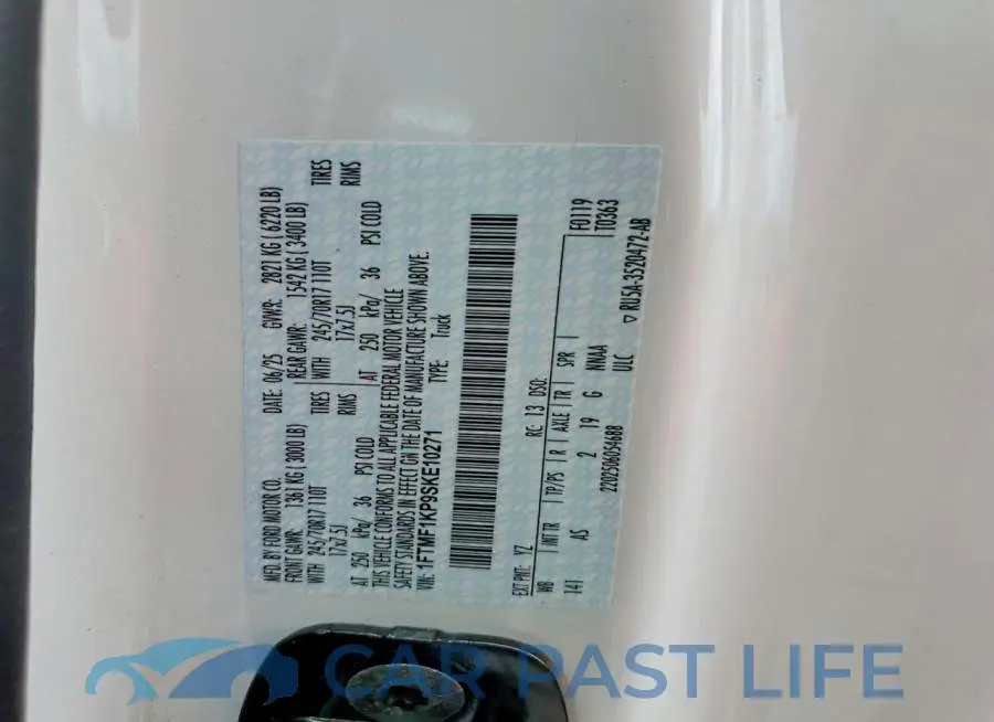1FTMF1KP9SKE10271# 12