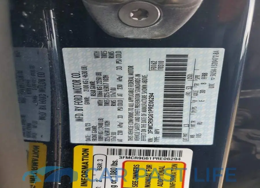3FMCR9G61PRE06294# 13
