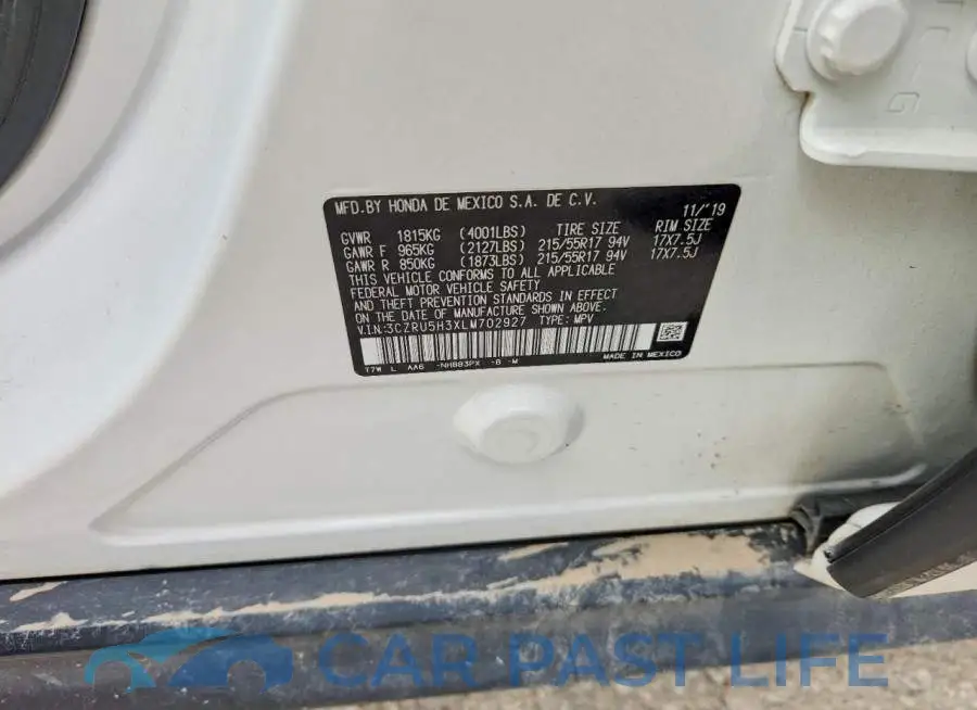 3CZRU5H3XLM702927# 13