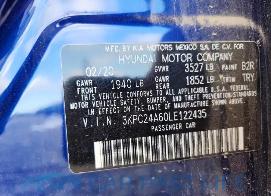 3KPC24A60LE122435# 12