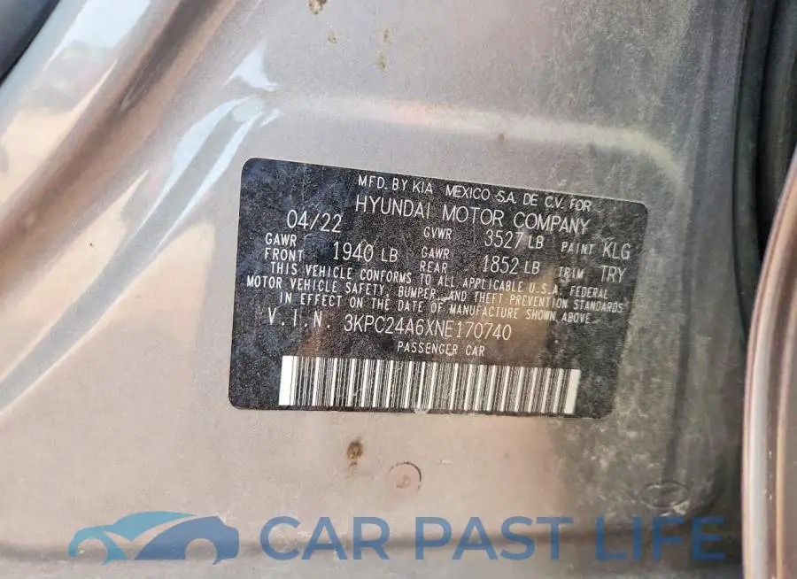 3KPC24A6XNE170740# 13