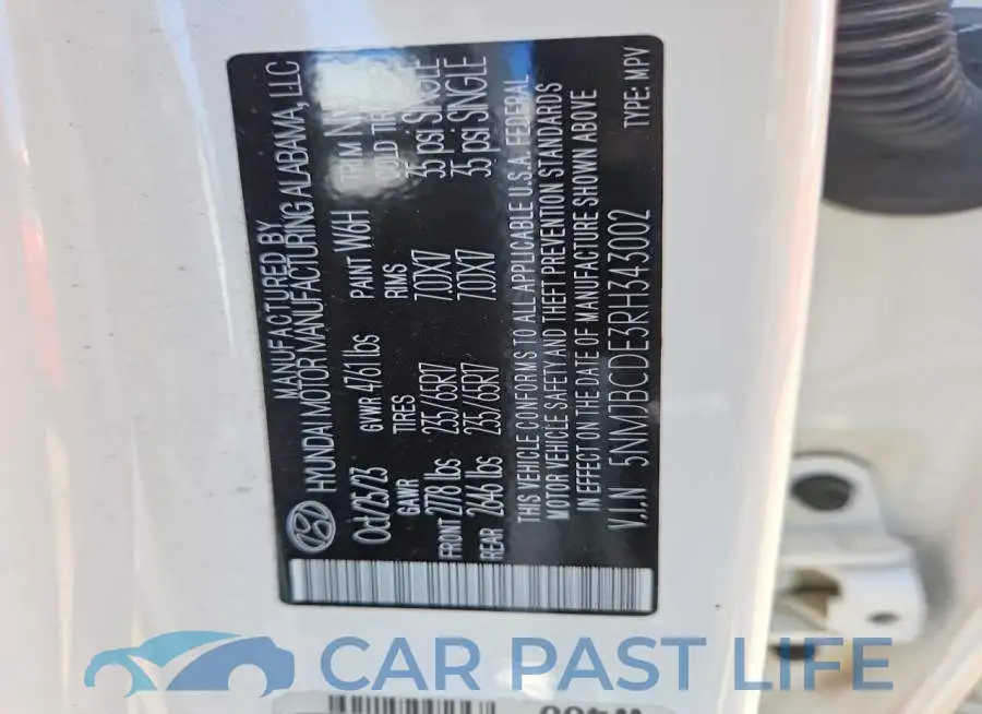 5NMJBCDE3RH343002# 13