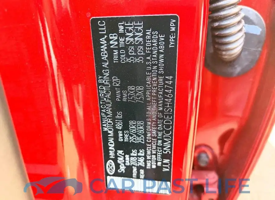5NMJCCDE1SH464744# 13