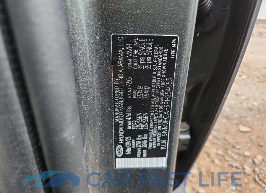 5NMJFCAE5PH254053# 13