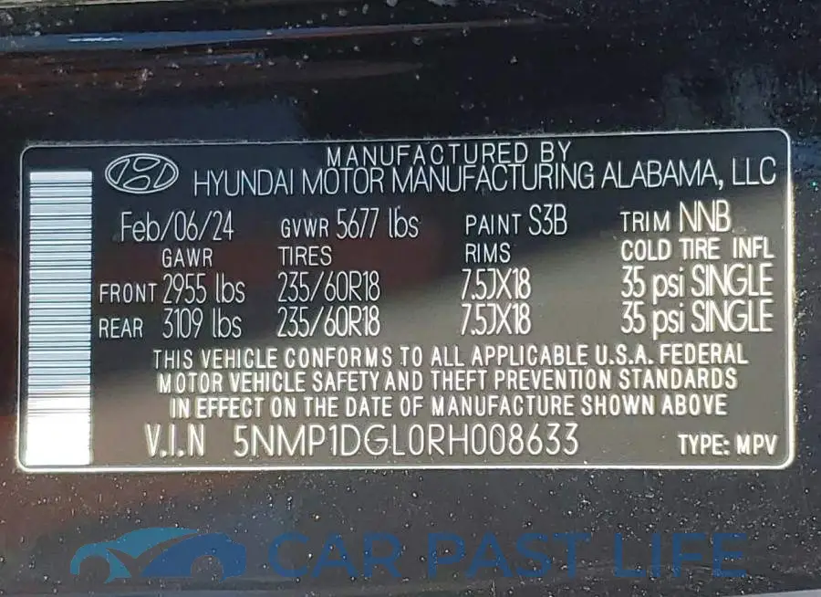 5NMP1DGL0RH008633# 13