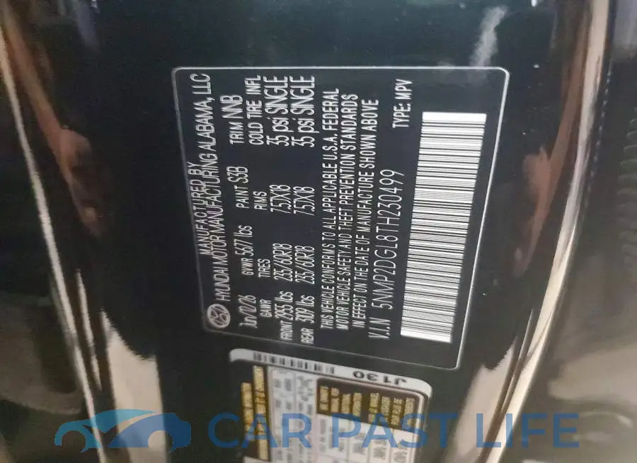 5NMP2DGL8TH230499# 13