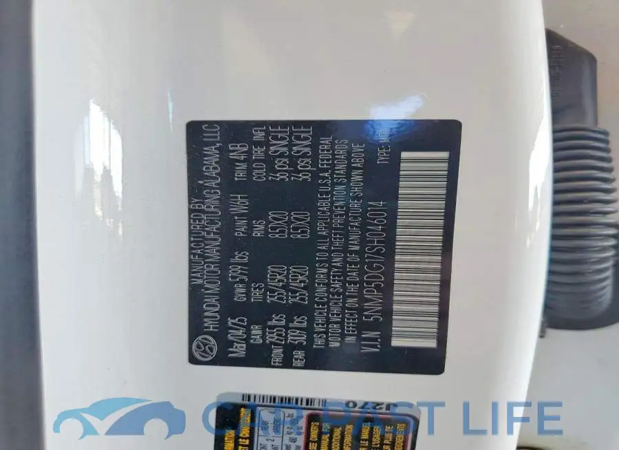 5NMP5DG17SH046014# 14