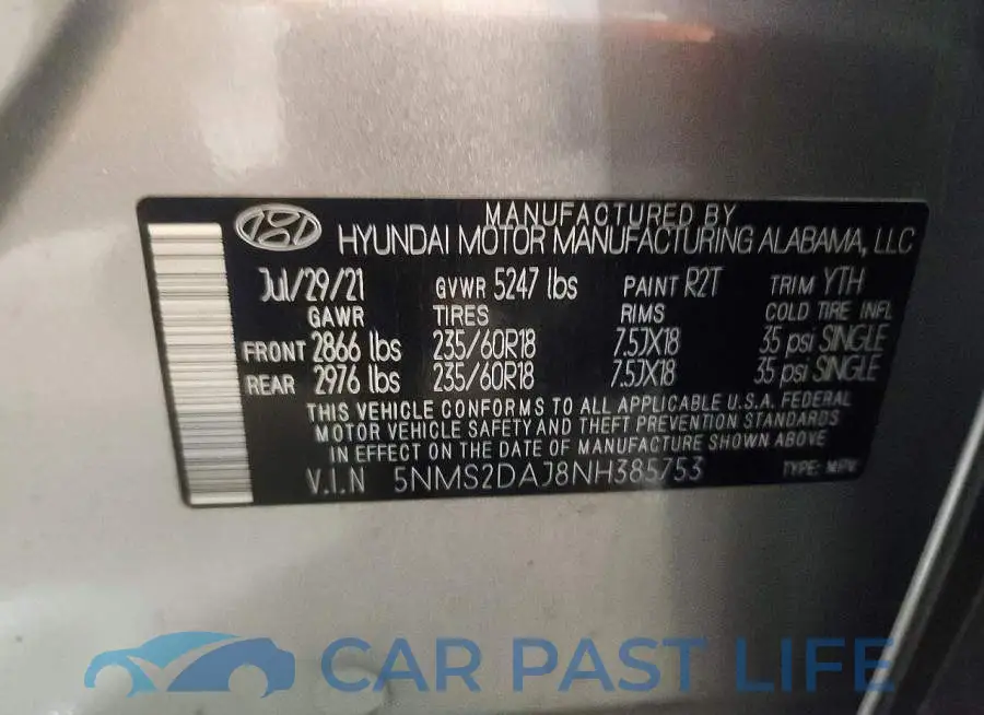 5NMS2DAJ8NH385753# 13