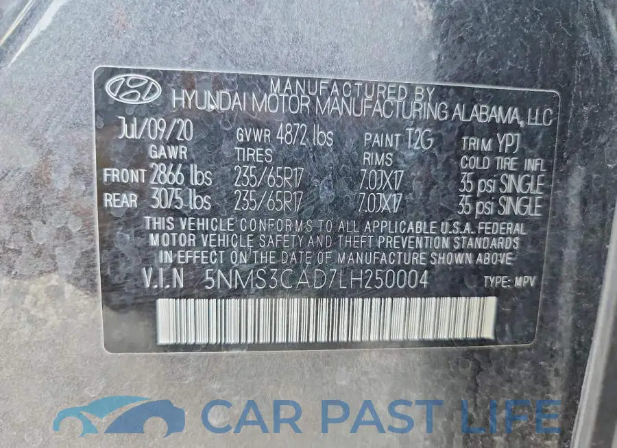 5NMS3CAD7LH250004# 12