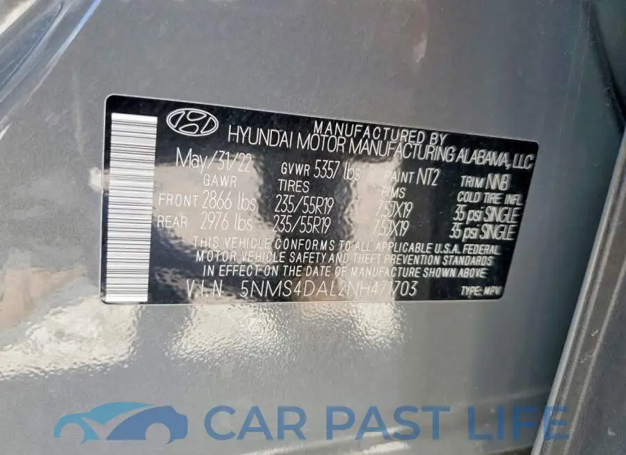 5NMS4DAL2NH471703# 13