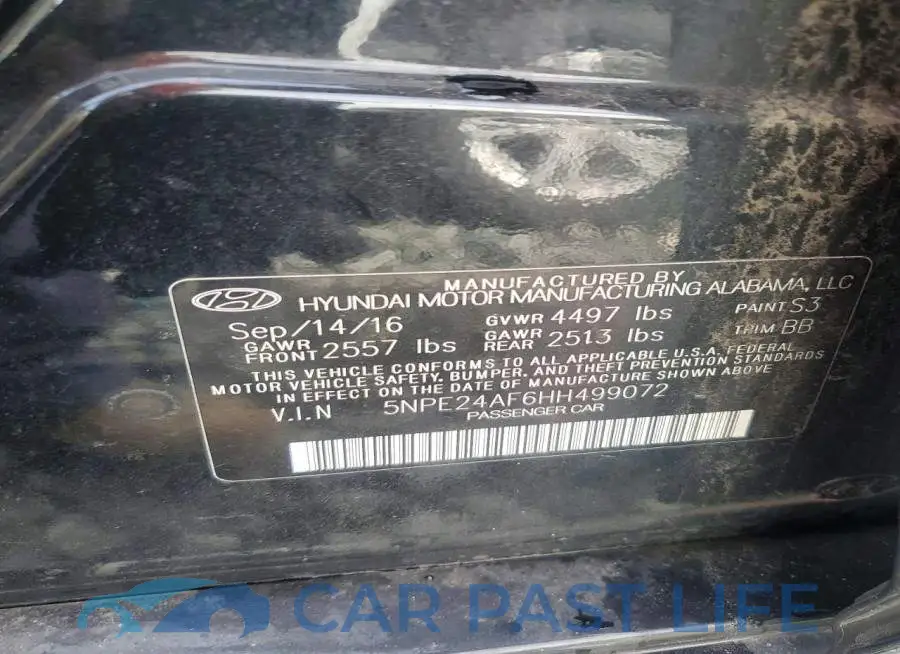 5NPE24AF6HH499072# 12